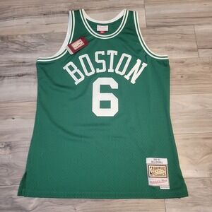 Mitchell & Ness Bill Russell Boston Celtics Swingman Jersey Mens Large Green #6